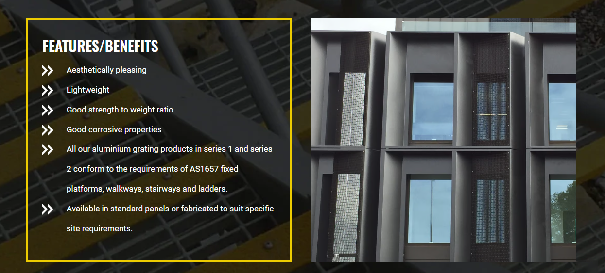 Steel Grating Ltd supplies aluminium grating for distribution and delivery throughout New Zealand.